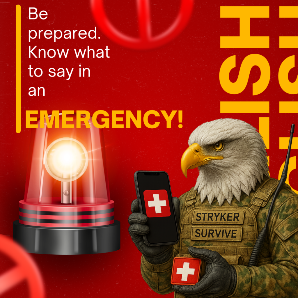 Imagem do Stryker de O que Falar em Caso de Emergência no Exterior?
